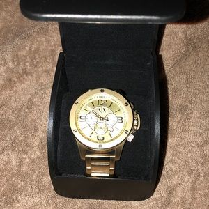 A | X Armani Exchange Gold Watch